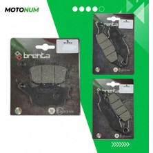 MOTONUM Kawasaki Klv 1000 Ön ve Arka Fren Balata Takımı Brenta MTN6416