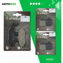 MOTONUM Piaggio Mp3 300 Ön ve Arka Fren Balata Takımı Brenta MTN6253
