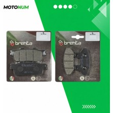 MOTONUM Sym Joyride 200 (2005 Sonrası) Ön ve Arka Fren Balata Takımı Brenta MTN6258