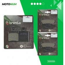 MOTONUM Ducati Monster 620 (2005 2006) Ön ve Arka Fren Balata Takımı Brenta MTN6165