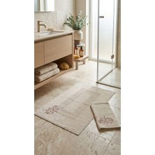 A.Z.H. Maribor (2.li Set) 50X70CM. / 60X100 cm %100 Pamuk Nakışlı Lüks Ayak Havlusu, Ayak Paspası, Havlu Paspas, Banyo ve Lavabo Paspası
