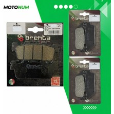 MOTONUM Yamaha x Max 400 Abs Ön ve Arka Fren Balata Takımı Brenta MTN6214