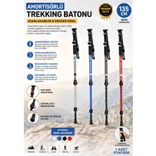Wolawood Amortisörlü Ayarlanabilir Profesyonel Trekking Batonu & Darbe Emici, Teleskopik, Ergonomik Katlanabilir Baston Doğa Yürüyüşü, Kamp, Dağcılık, Hiking ve Outdoor Spor Ekipmanı