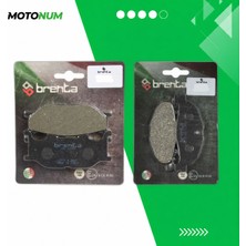 MOTONUM Yamaha Majesty 400(2005 2013) Ön ve Arka Fren Balata Takımı Brenta MTN6670