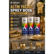 Akçalı Permolit 400 ml Altın Yaldız Sprey Boya 310 3'lü Paket