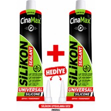 Cina Max Silikon Mastik 40 ml Şeffaf Universal Suya Dayanıklı Hızlı Kuruyan Silikon