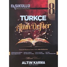 Altın Karma Yayınları 8. Sınıf Türkçe Altın Defter
