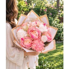 Yapay Orkide Pembe  Yapay  Buket  Arojman