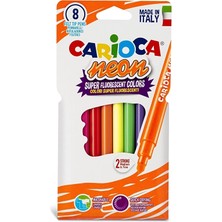 Carioca Fosforlu Yıkanabilir Boya 8li