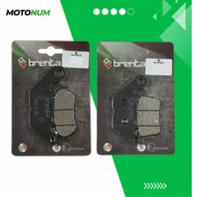 MOTONUM Yamaha N Max 125 Ön ve Arka Fren Balata Takımı Brenta MTN6205