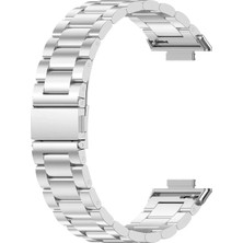Forzacase Xiaomi Redmi Watch 6 Active ile Uyumlu Metal Baklalı Kordon Kayış - FC1149