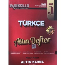 Altın Karma Yayınları 5. Sınıf Türkçe Altın Defter