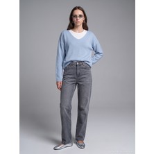 Dilvin 72356 %100 Lyocell Wide Leg Jean-Siyah
