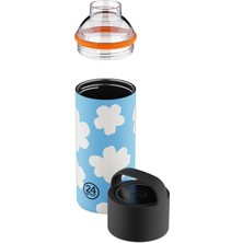 24 Bottles 24BOTTLES Spin Bottle Daydreaming Paslanmaz Çelik Termos 730 ml Beyaz - Mavi