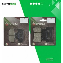 MOTONUM Yamaha R 125 (2019 2020) Ön ve Arka Fren Balata Takımı Brenta MTN6256