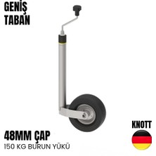 Knott Destek Tekeri Pilot Teker 150 Kg 48mm Geniş Taban - Kilo Ölçerli