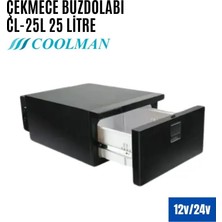 Coolman CL-25L Çekmeceli Araç Içi Portatif Buzdolabı 25 Litre 12V-24V