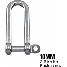 Shuivan Shuıvan Zincir Kilidi 10MM Uzun Tip - 316 Paslanmaz