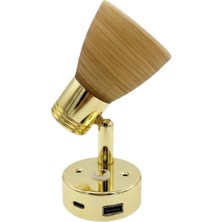 MELLİFERA Mellifera LED Okuma Lambası Modern Dokunmatik Dimmerli 2W 12V/24V - Gold