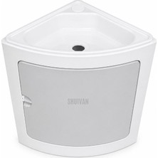 Shuivan Shuıvan Karavan Banyo Lavabo ve Dolap Seti 32X32X40CM