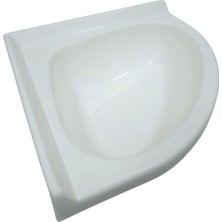 Shuivan Shuıvan Karavan & Tekne Evye Üçgen Köşe Lavabo 34X34CM - Fiber