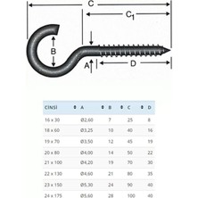 Mey İthalat Mey Ithalat® BA1860 18X60 Açık Piton 10 Adet