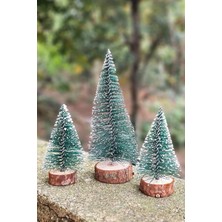 Biton Toptan Noel Yılbaşı Ağacı 3 Lü Mini Masa Üstü Yılbaşı Ağacı Seti 3 Ad