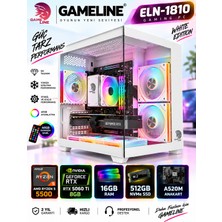 Gameline ELN-1810 Amd R5 5500 - GeForce RTX 5060 Ti 8GB - Asus A520M - 512GB M2 SSD - 16GB Ram Masaüstü Oyuncu Bilgisayarı