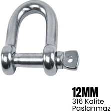 Shuivan Shuıvan Zincir Kilidi 12MM Standart Tip - 316 Paslanmaz
