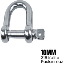 Shuivan Shuıvan Zincir Kilidi 10MM Standart Tip - 316 Paslanmaz