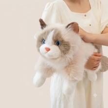 Berattoys 45 cm Sesli Peluş Kedi  Miyavlayan Oyuncak Kedi Uyku Arkadaşı Peluş Oyuncak Hediyelik Peluş