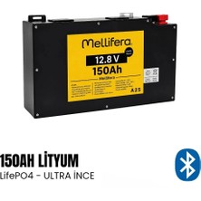 MELLİFERA Mellifera Lityum Akü 150AH Lifepo4 12.8V - Ultra Slim