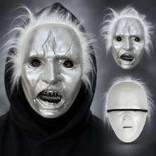 Marsilyan Beyaz Saçlı Michael Myers Plastik Karakter Maskesi
