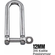 Shuivan Shuıvan Zincir Kilidi 12MM Uzun Tip - 316 Paslanmaz