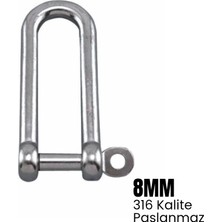 Shuivan Shuıvan Zincir Kilidi 8mm Uzun Tip - 316 Paslanmaz