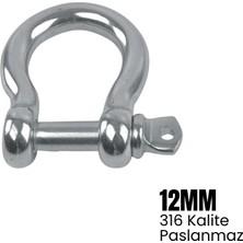 Shuivan Shuıvan Zincir Kilidi 12MM Omega Tip - 316 Paslanmaz
