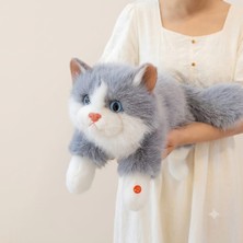 Berattoys 45 cm Sesli Peluş Kedi  Miyavlayan Oyuncak Kedi Uyku Arkadaşı Peluş Oyuncak Hediyelik Peluş