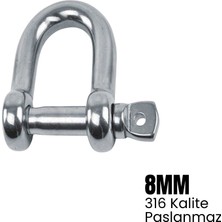 Shuivan Shuıvan Zincir Kilidi 8mm Standart Tip - 316 Paslanmaz