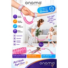 Onomo Life Pembe Çocuk Bebek Kaybolma Önleyici Yürüyüş Emniyet Kemeri Anne Bileklik Kelepçesi Güvenlik Bilekliği