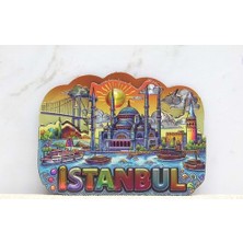 Hediye Fikri Istanbul Temalı Silikon Buzdolapı Süsü Magnet - 8X7CM