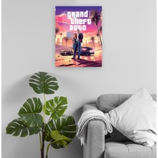 Pixxa Gta 6 - Grand Theft Auto 6 - Gta Vı Metal Tablo Model 4