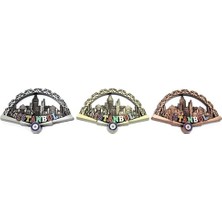Hediye Fikri Istanbul Temalı Metal Magnet - 6X10CM