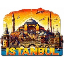 Hediye Fikri Istanbul Temalı Silikon Buzdolapı Süsü Magnet - 8X7CM