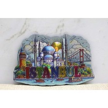 Hediye Fikri Silikon Istanbul Temalı Magnet - 9x5,5cm