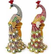 Hediye Fikri Swaroski Taşlı Tavuskuşu Tekli - 20X8CM
