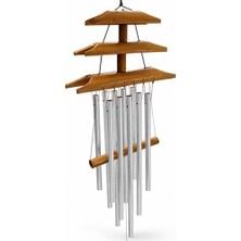 Hediye Fikri Bambu Metal Çubuklu Rüzgar Çanı NO:1027 - 36X17CM