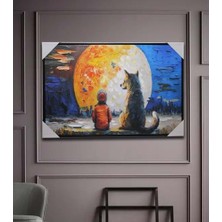 Hediye Fikri Duvara Asmalı Yağlı Boya Pano - 90X60CM