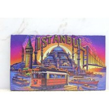 Hediye Fikri Ahşap Istanbul Temalı Magnet - 10X7,5CM