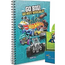 Gıpta Hot Wheels Spiralli Karton Kapak Defter A6 80/1