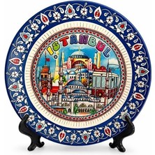 Hediye Fikri Istanbul Temalı Porselen Dekoratif Tabak 15 cm - 15CM